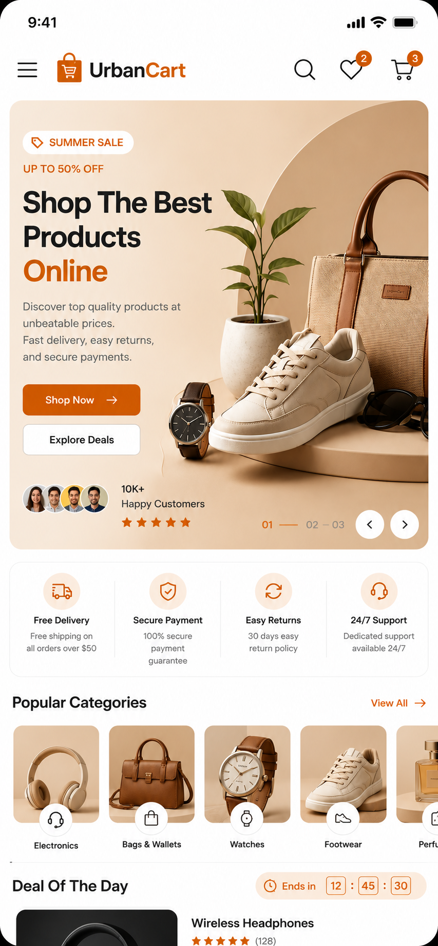 E-commerce Mobile View