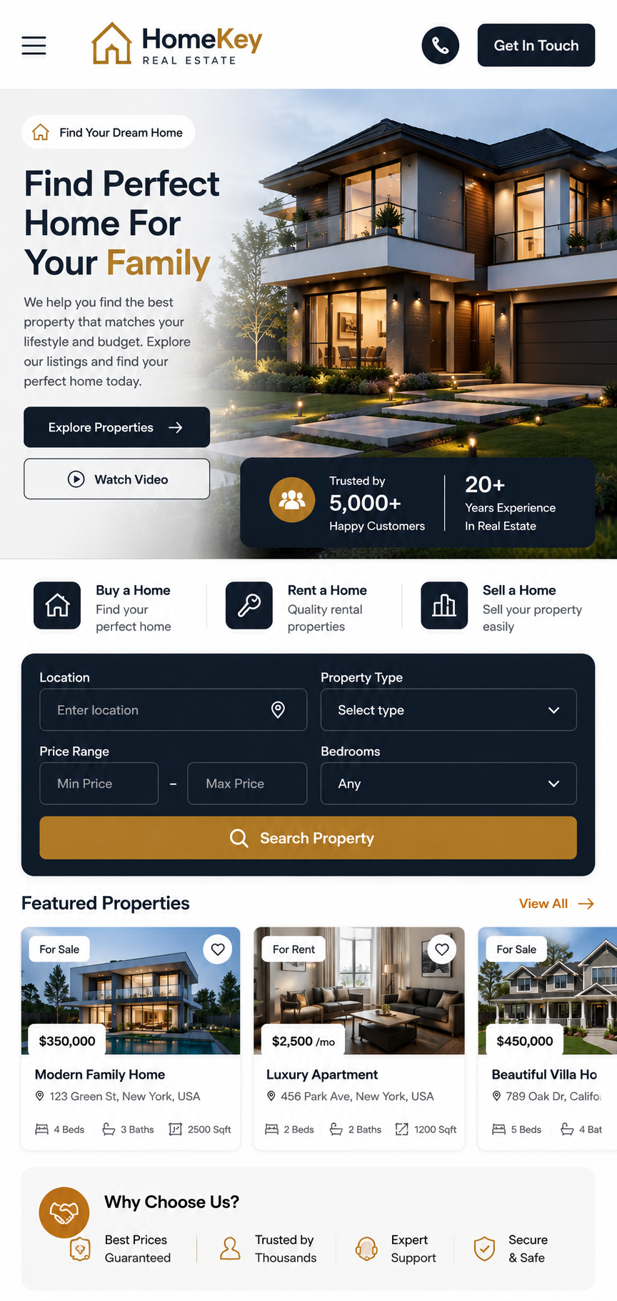 Real Estate Mobile View